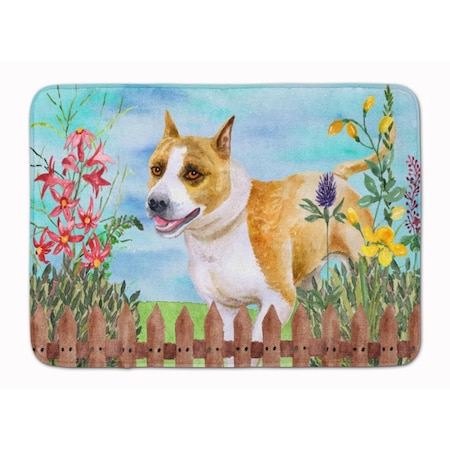 Carolines Treasures American Staffordshire Spring Machine Washable Memory Foam Mat CK1206RUG